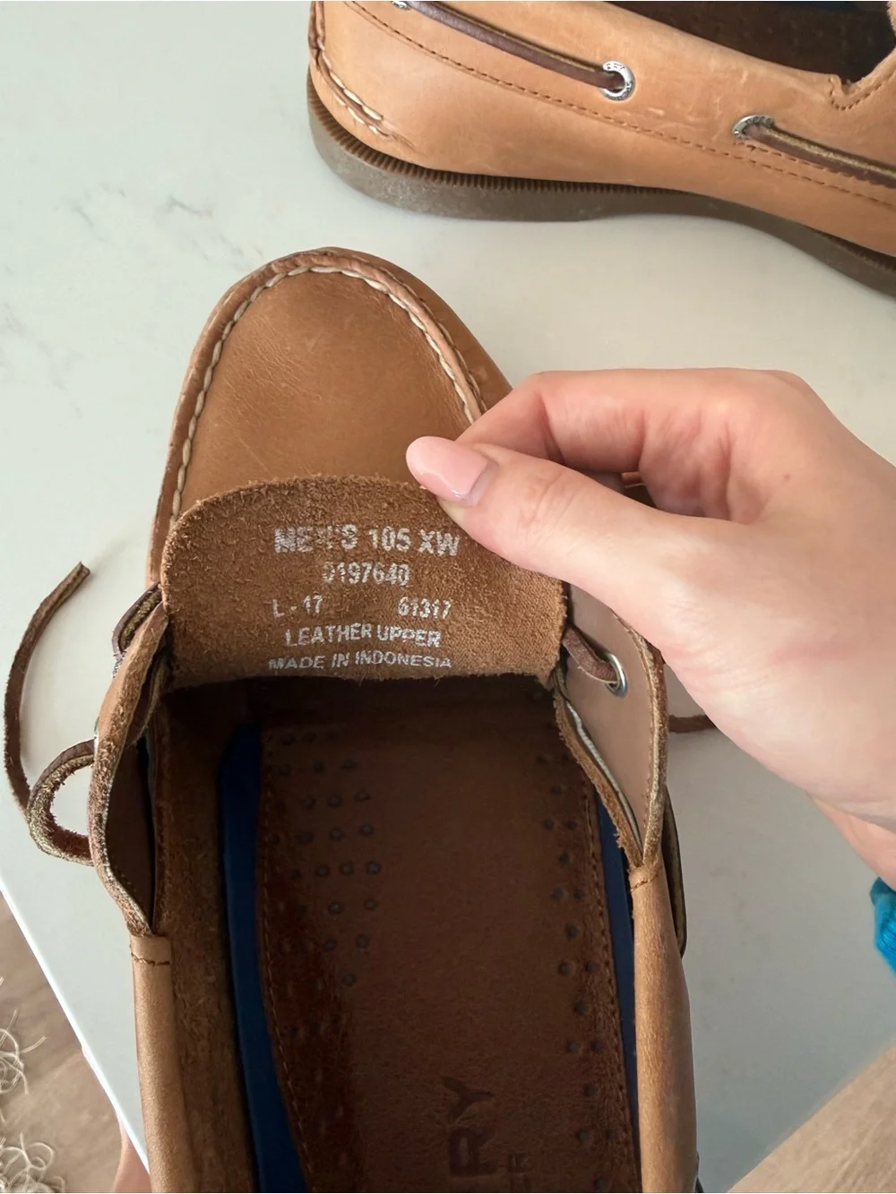 Sperry men’s classic leather boat shoes- 10.5 XW
